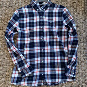 Vineyard Vines Boys' Vineyard Flannel Plaid Shirt – Sz XL